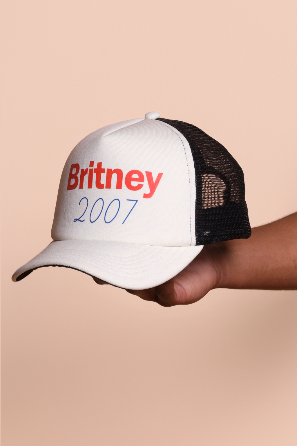 Boné trucker estampado Britney 2007