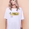 Camiseta oversize estampada Bic árabe