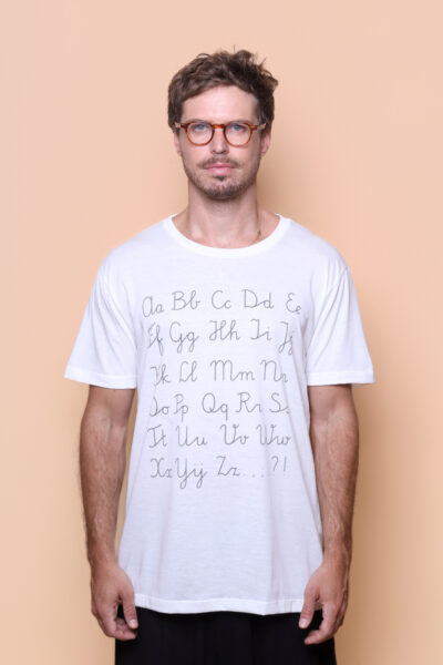 Camiseta estampada Abecedário