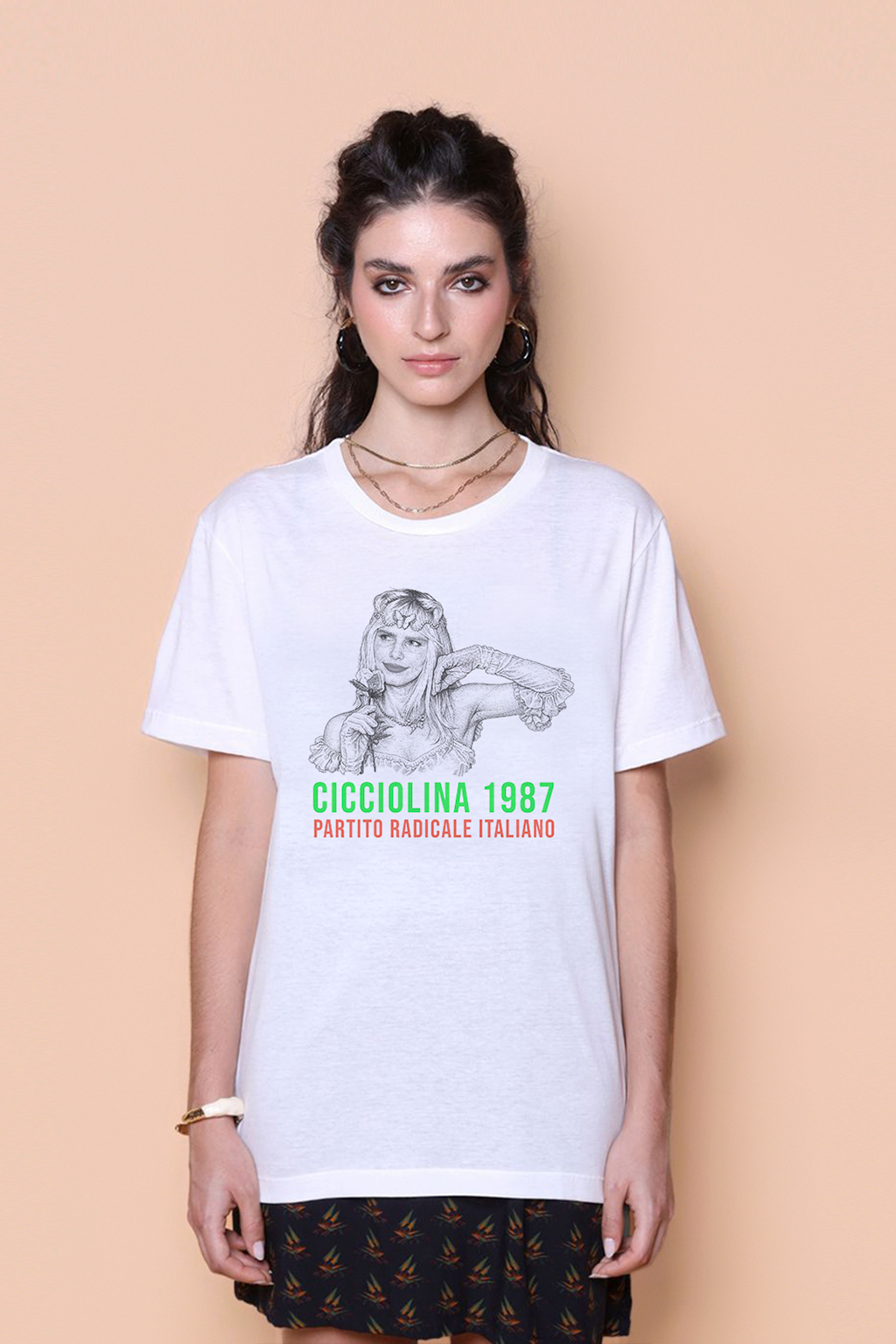 Camiseta estampada Cicciolina 1987