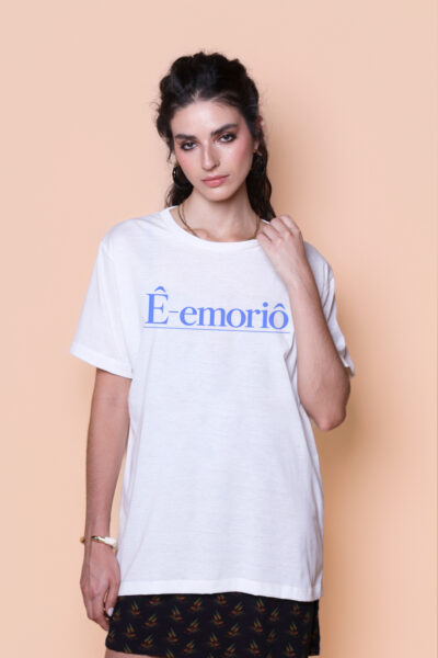 Camiseta estampada Emoriô Emoripaô