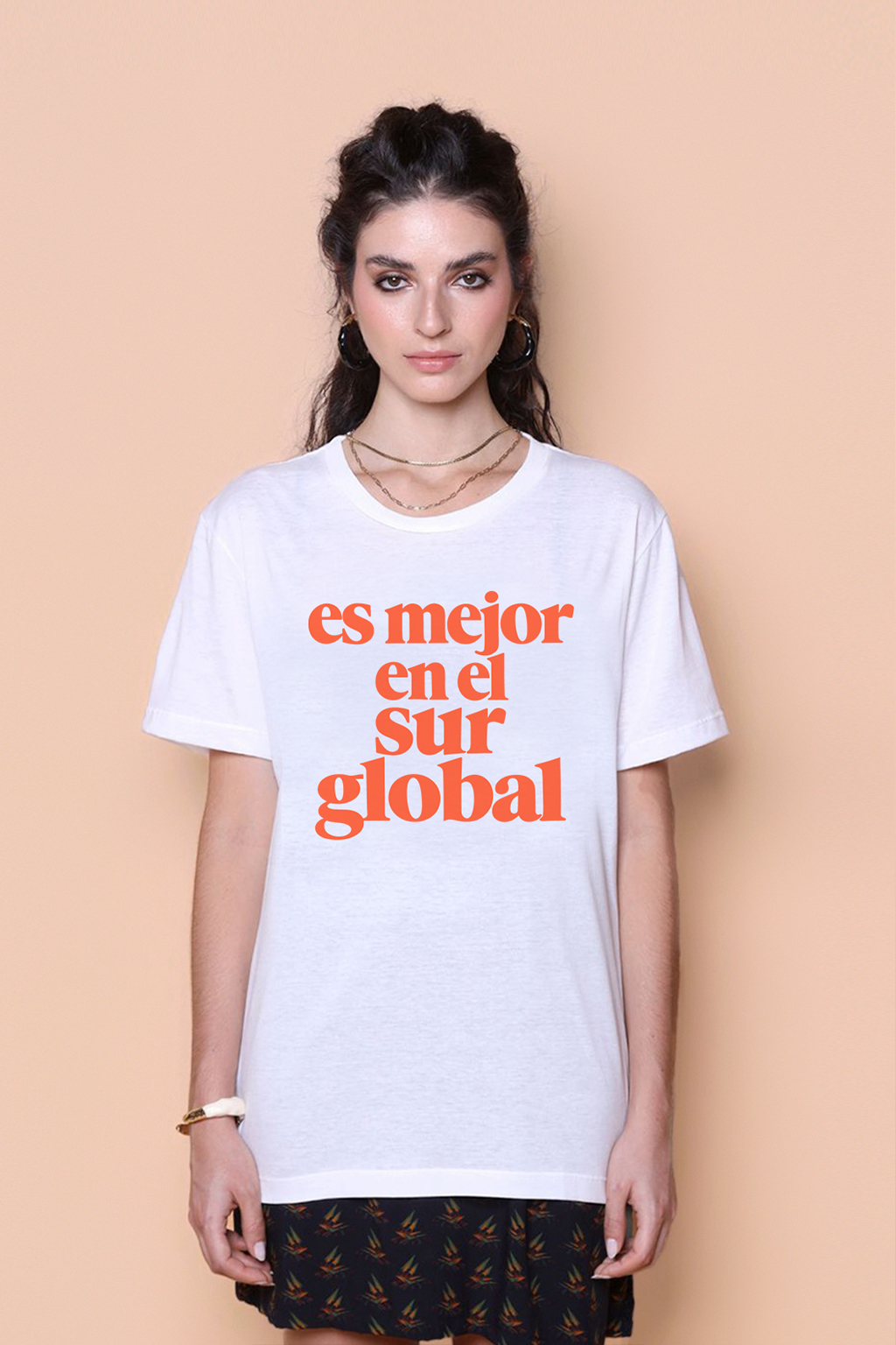 Camiseta oversize estampada National Hi-Top