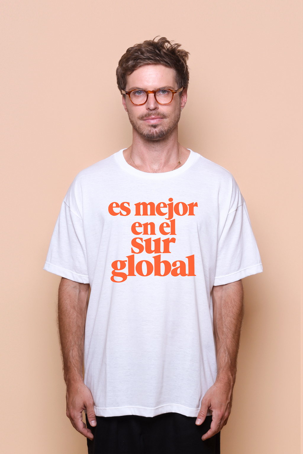 Camiseta oversize estampada Sur global