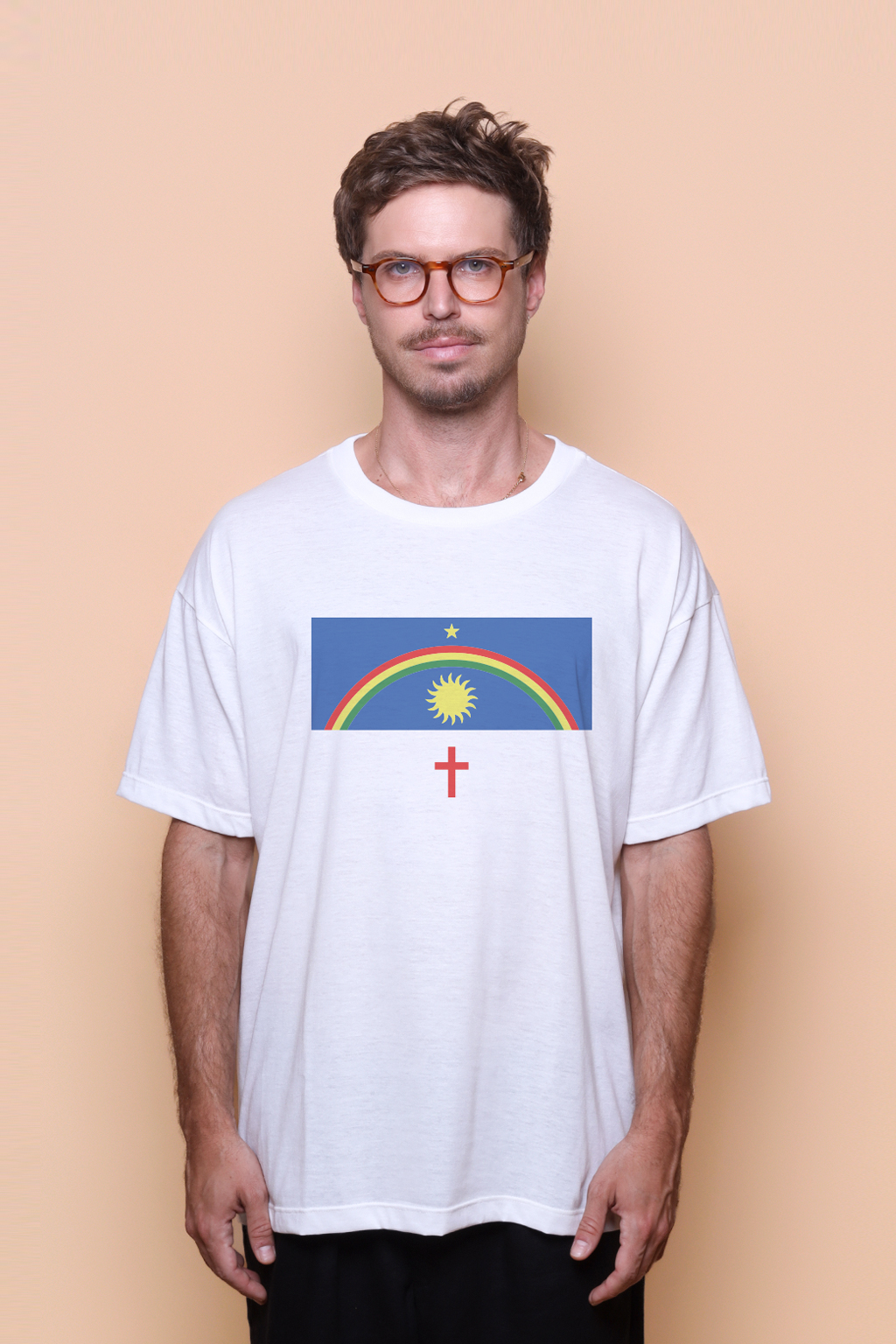 Camiseta oversize collab O Agente Secreto Pernambuco