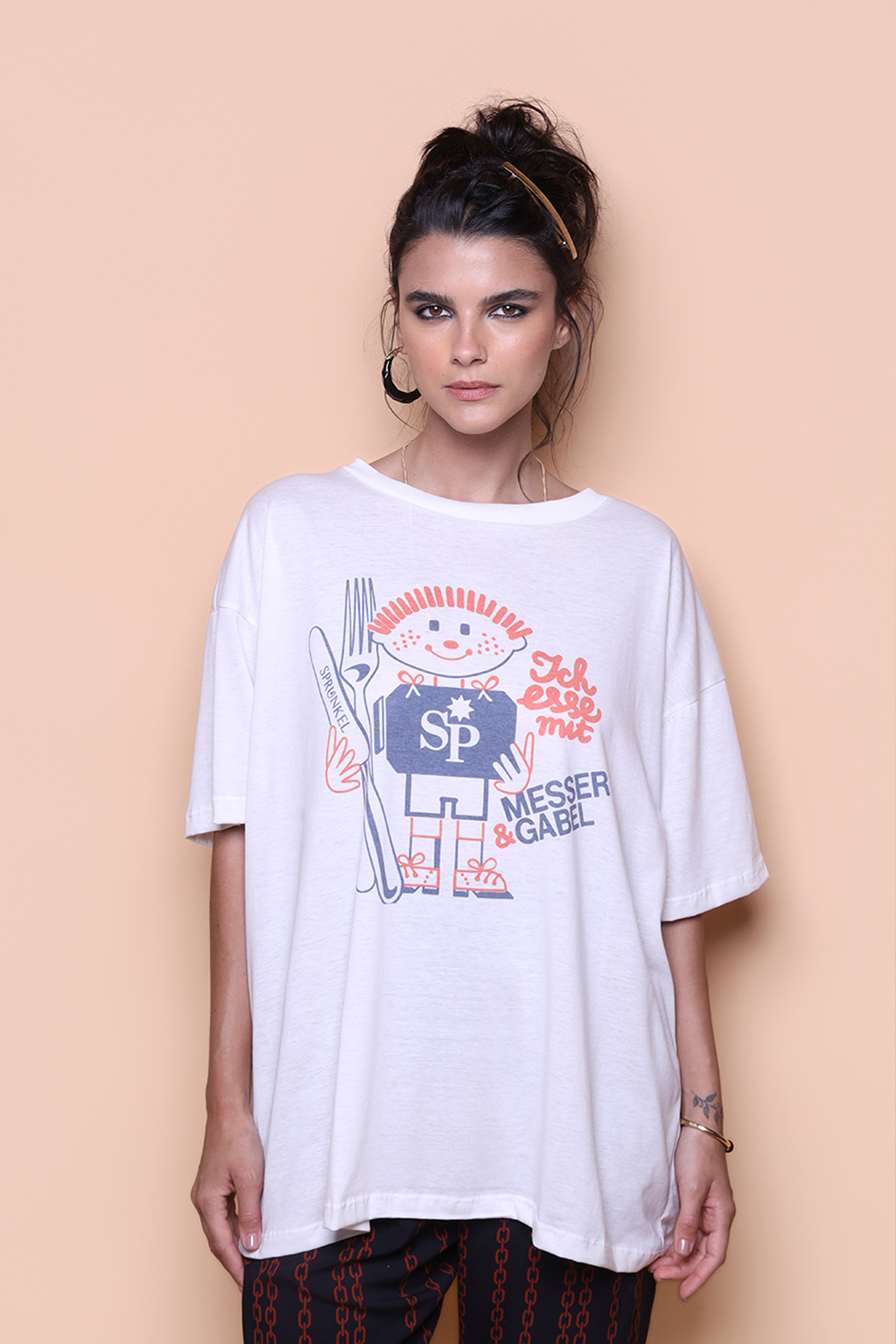 Camiseta oversize estampada Sprunkel
