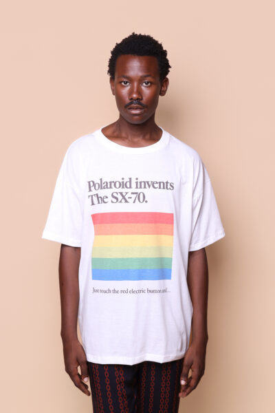 Camiseta oversize estampada Polaroid SX-70