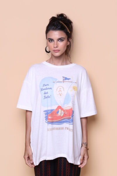 Camiseta oversize estampada Schuhfabrik