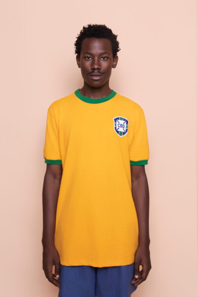 Camiseta algodão amarela Seleção de 62