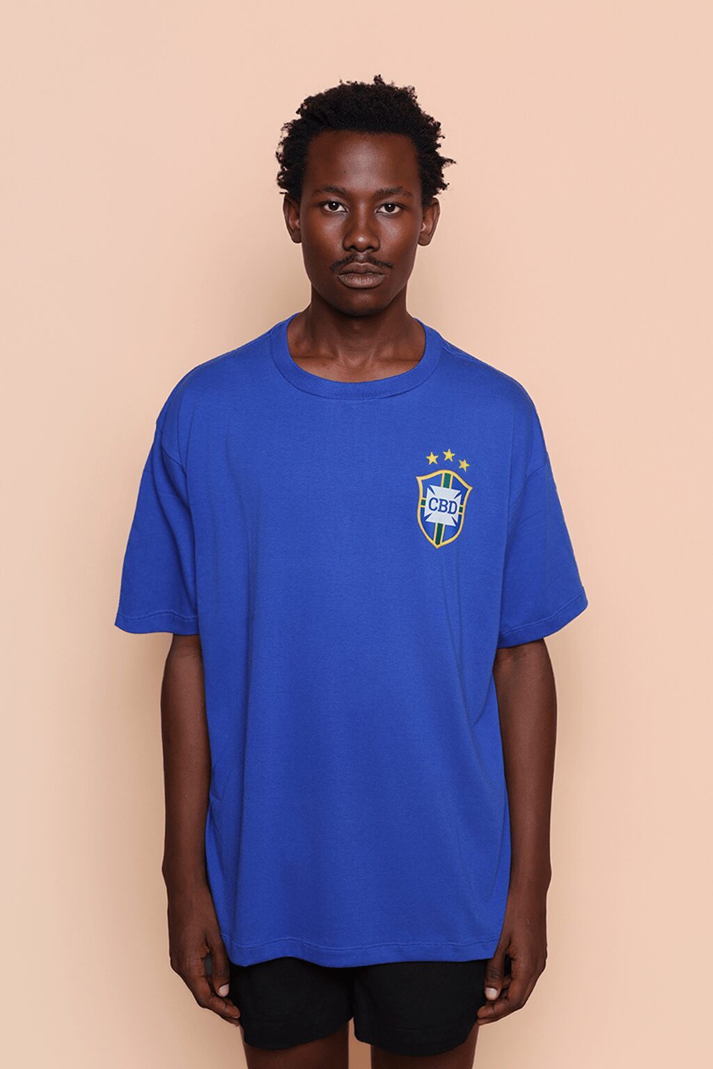 Camiseta oversize azul Seleção de 78