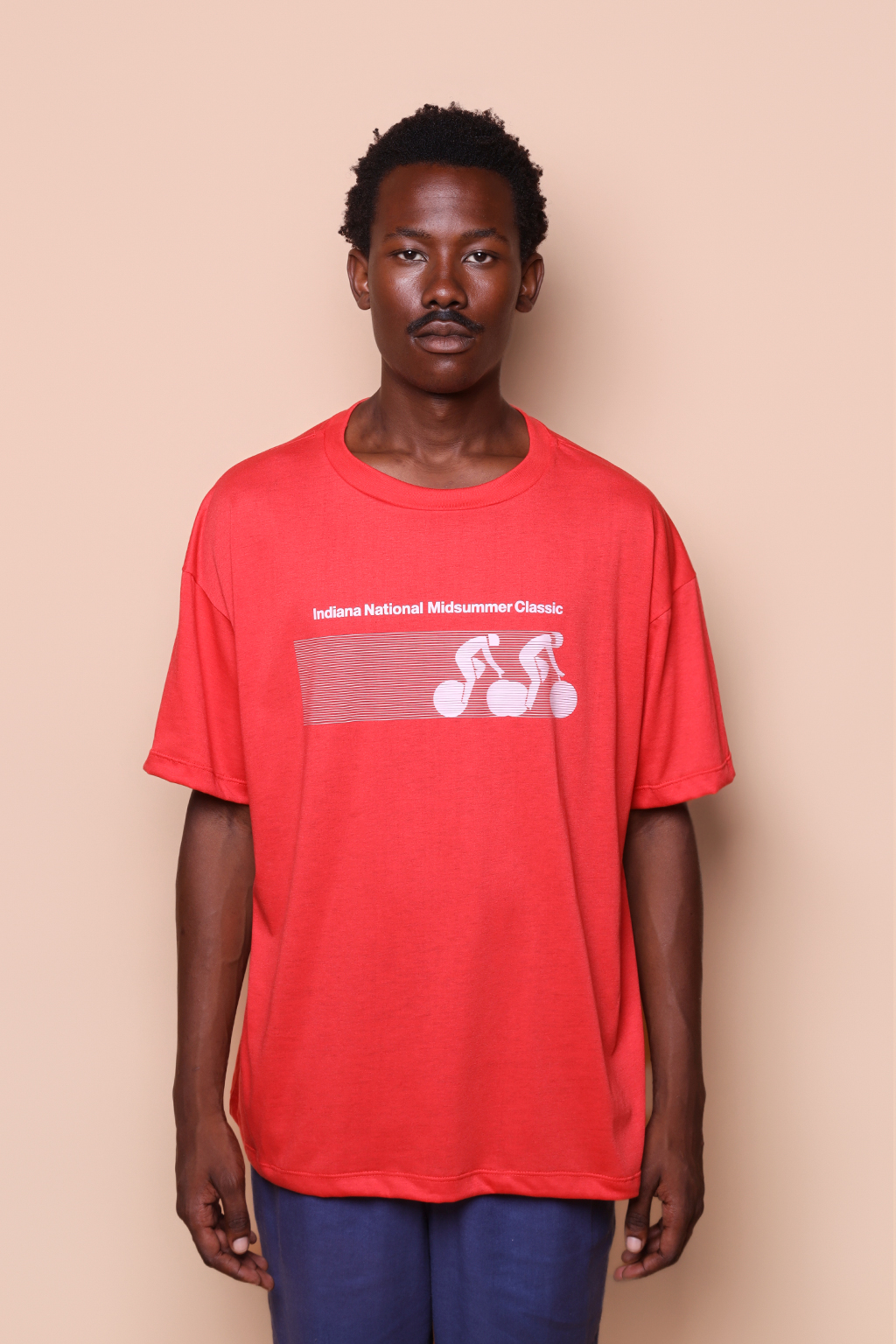 Camiseta oversize vermelha estampada Midsummer Classics