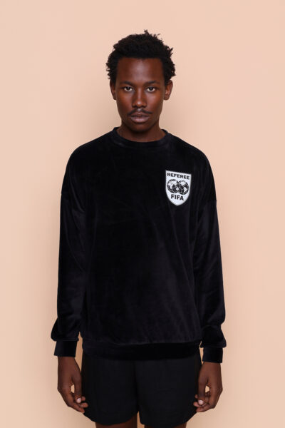 Blusão oversize plush preto Árbitro