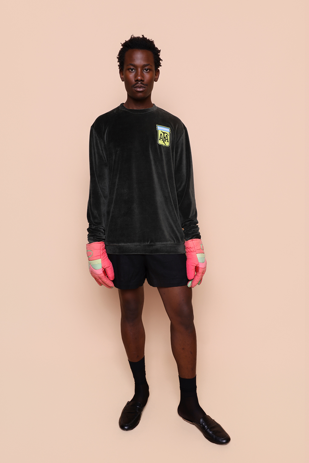 Blusão plush verde musgo AFA