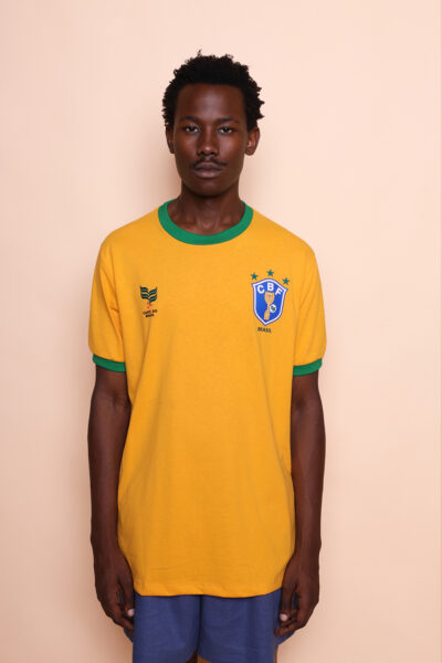 Camiseta algodão amarela Seleção de 82