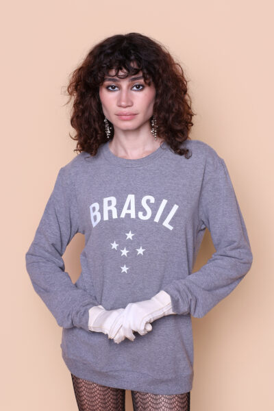 Blusão cinza Brasil