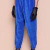 Calça jogger plush azul