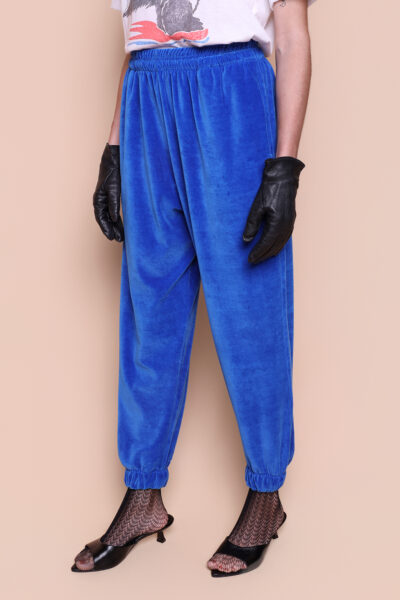Calça jogger plush azul