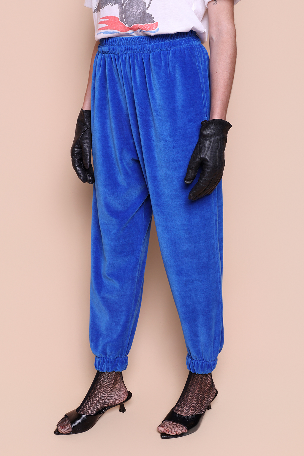 Calça jogger plush azul