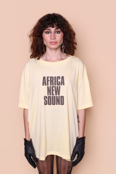 Camiseta oversize amarela Africa New Sound