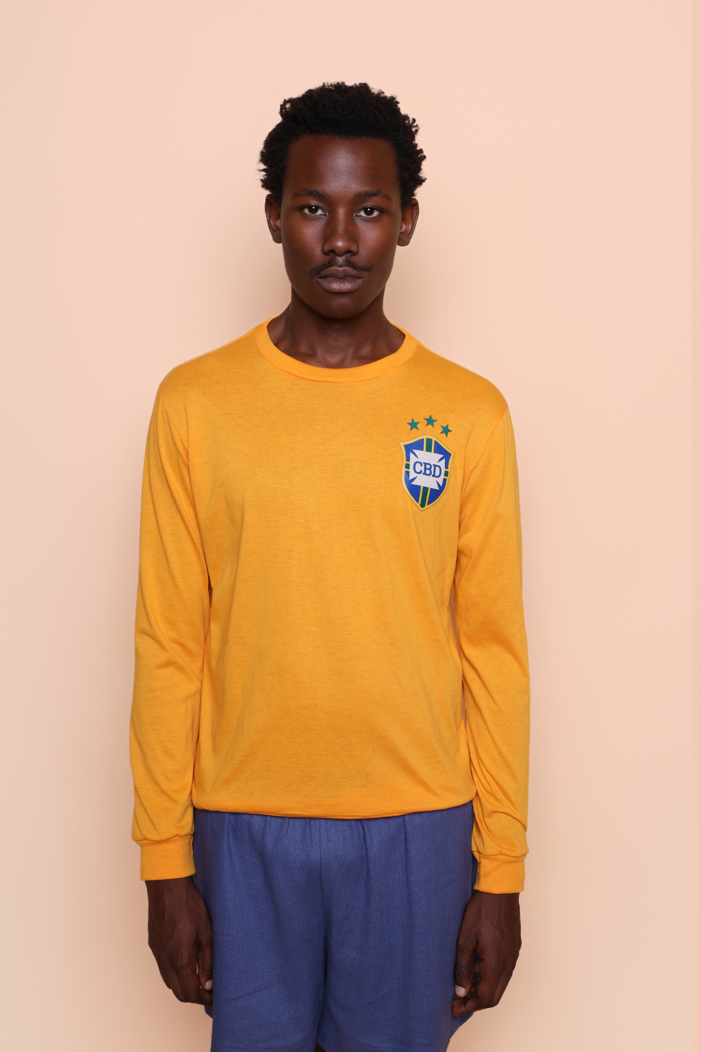Camiseta manga longa amarela Seleção de 78