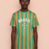 Camiseta algodão verde e amarela Brasil