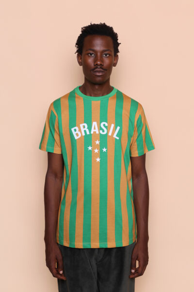 Camiseta algodão verde e amarela Brasil