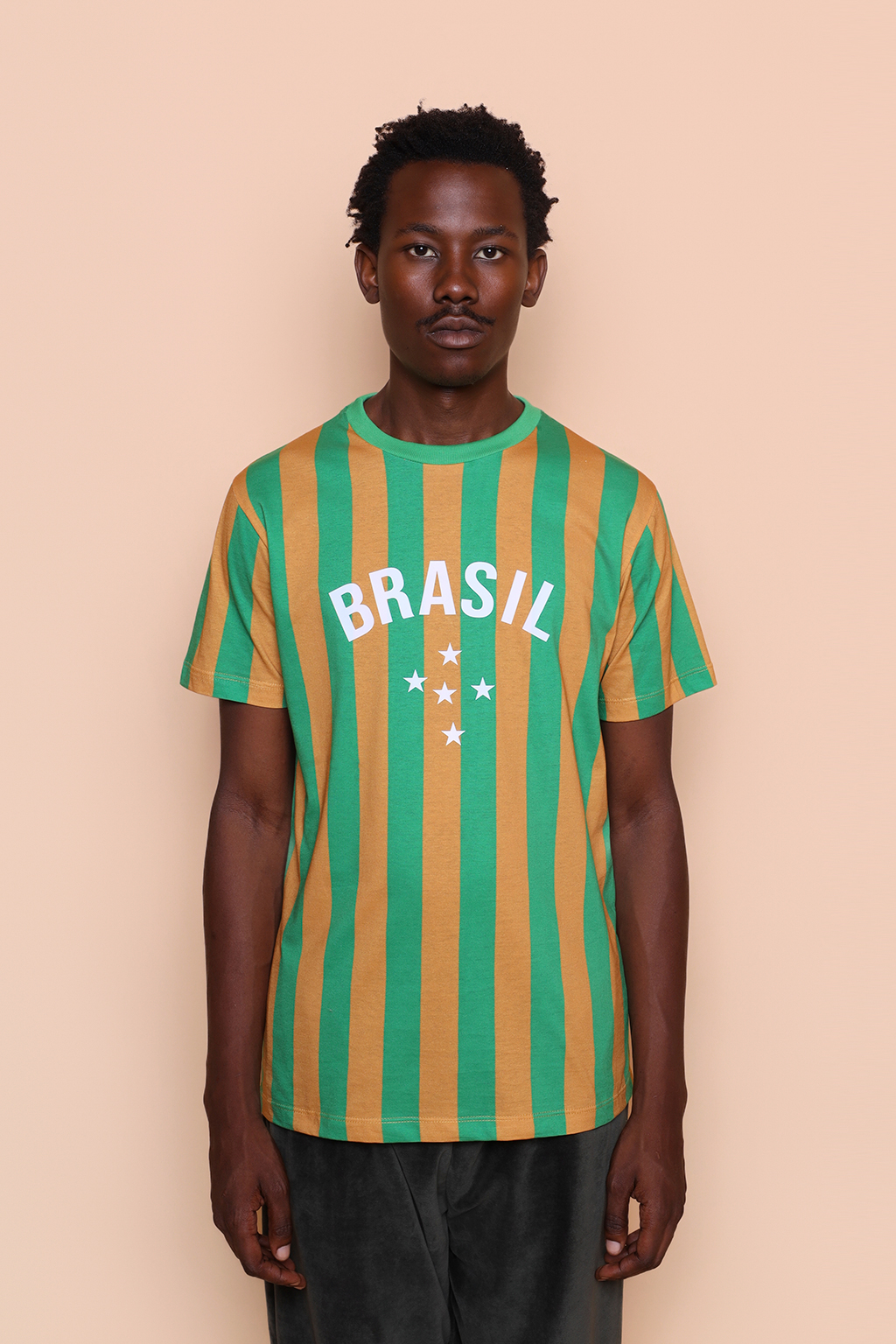 Camiseta algodão verde e amarela Brasil