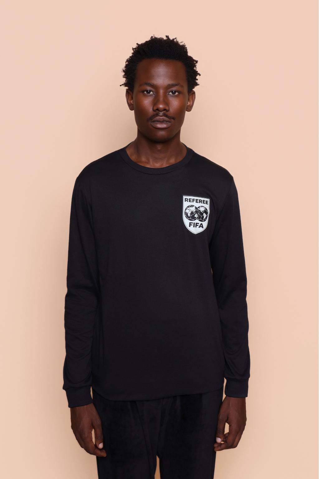 Camiseta manga longa preta Árbitro