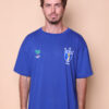 Camiseta oversize azul Seleção de 82