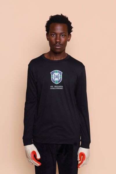 Camiseta manga longa preta Goleiro
