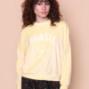 Blusão curto plush amarelo Brasil