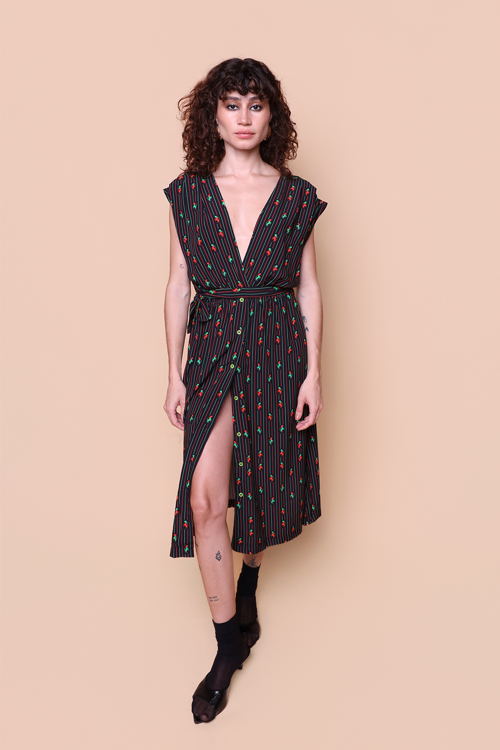 Vestido acinturado Mula sem Cabeça