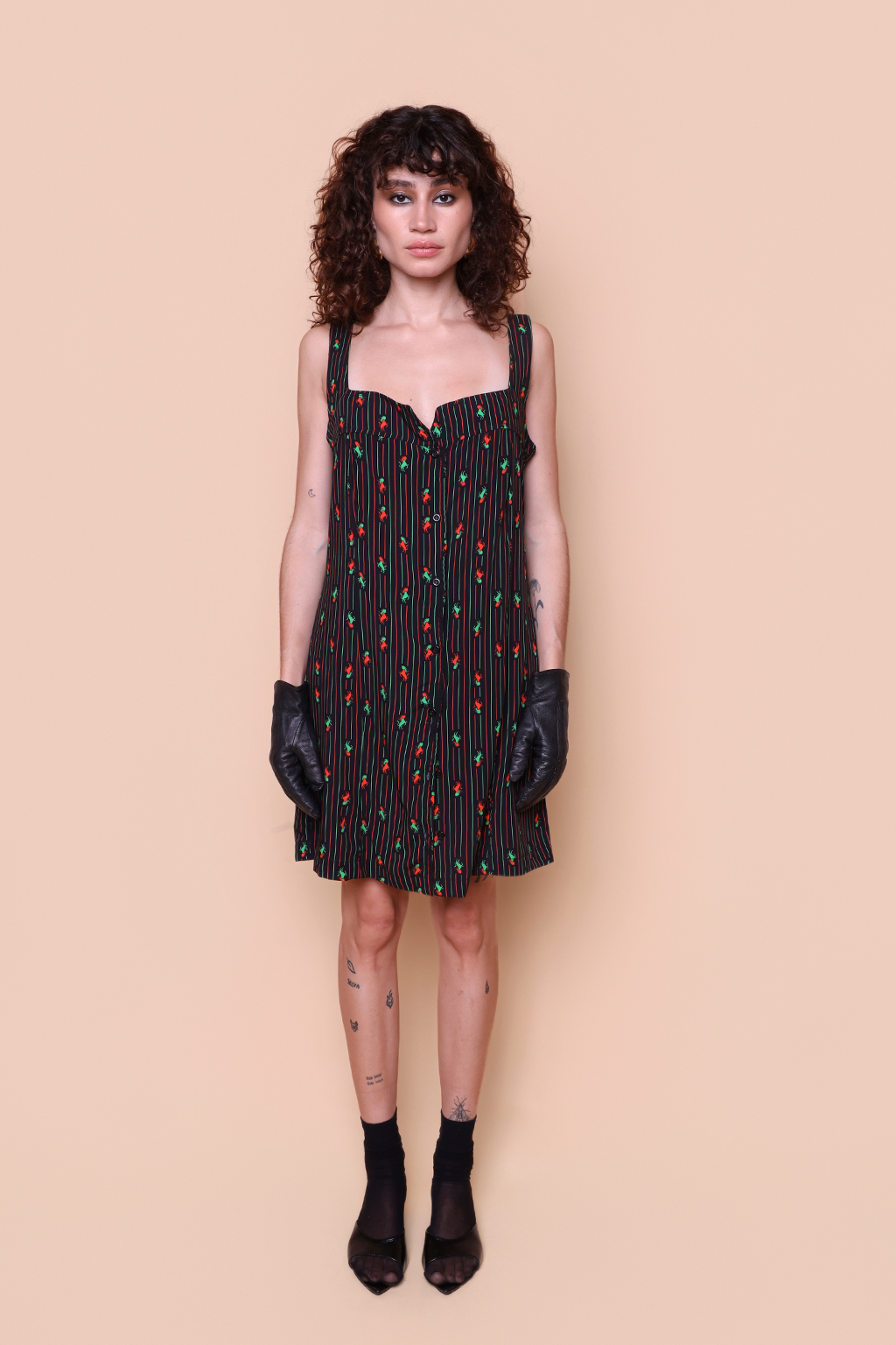 Vestido regata botão Mula sem Cabeça