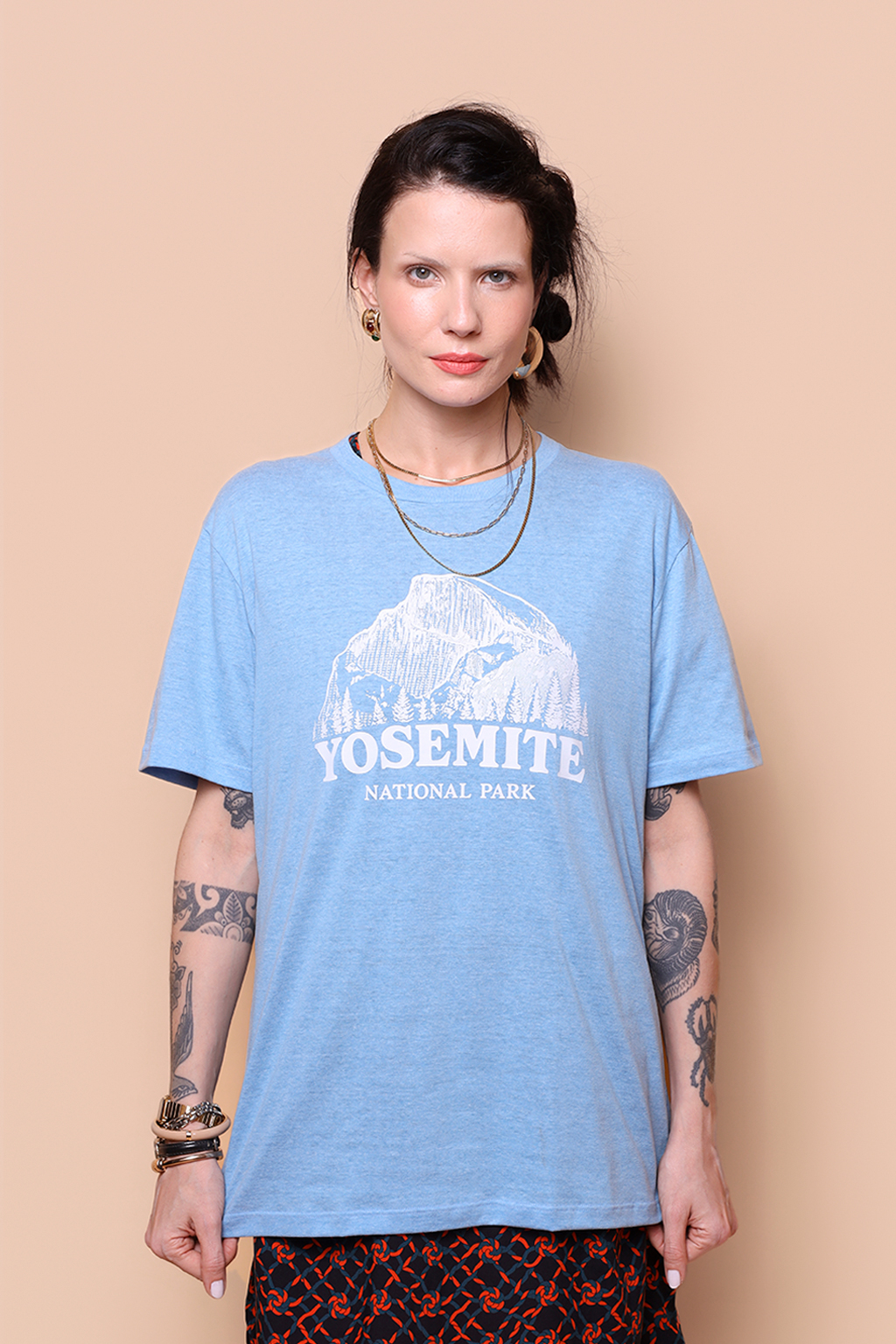 Camiseta azul estampada Yosemite