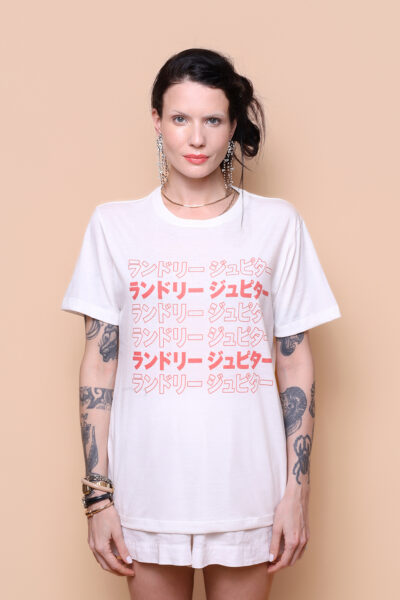 Camiseta estampada Lavanderia Júpiter Katakana