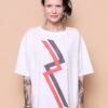 Camiseta oversize estampada Raios