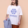 Camiseta oversize estampada Swissair