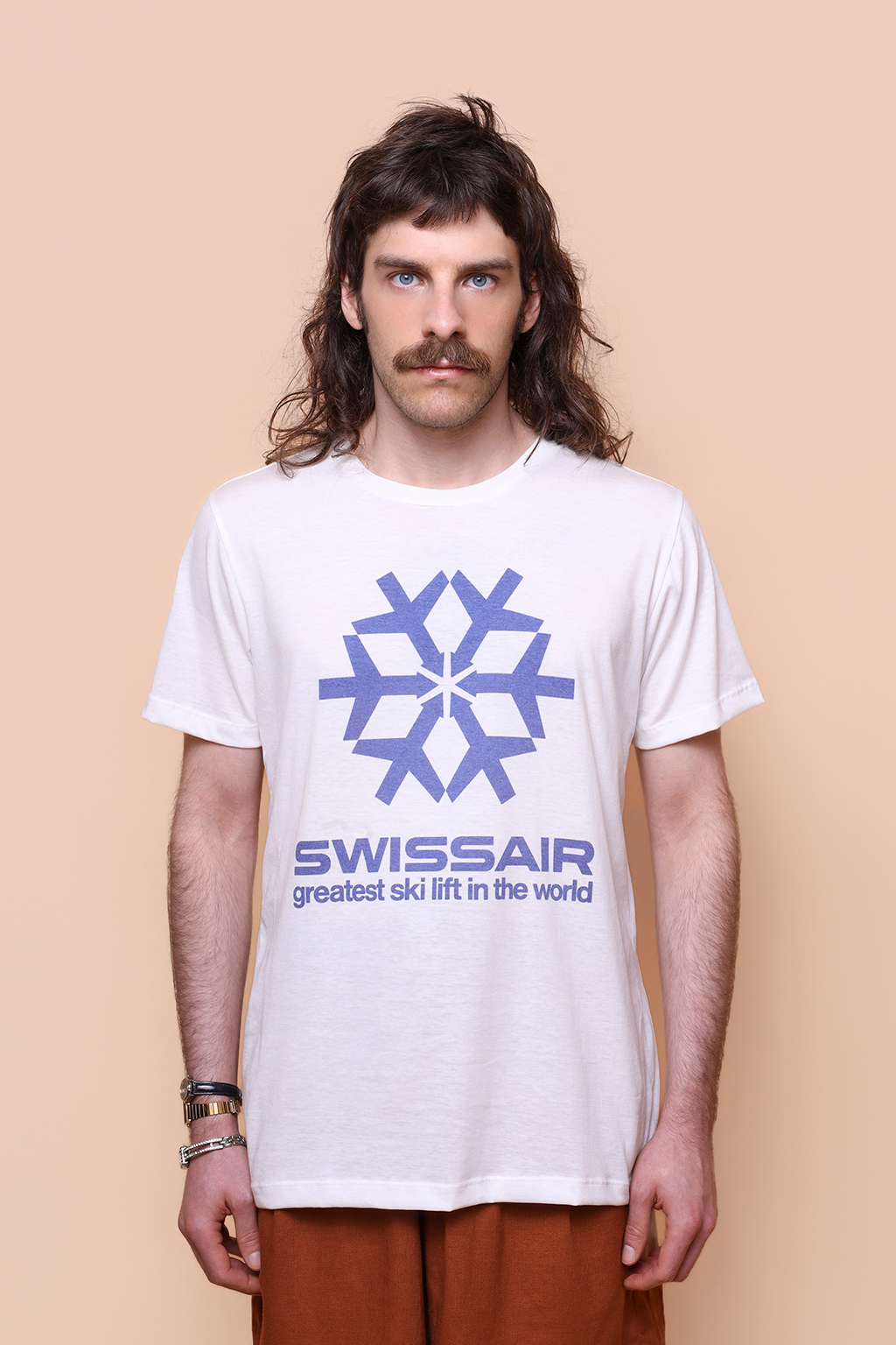 Camiseta estampada Swissair