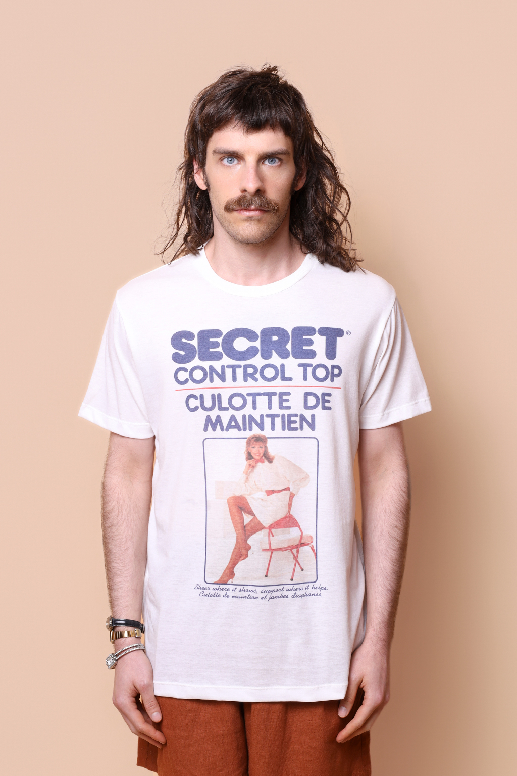 Camiseta oversize estampada Secret Control Top