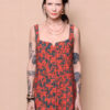 Vestido regata botão estampado Mato Grosso