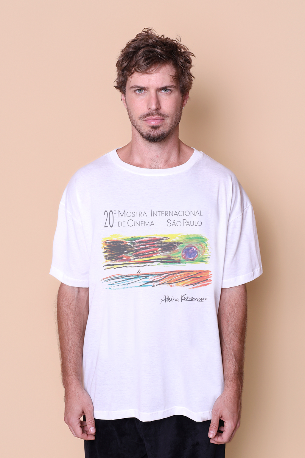 Camiseta oversize collab Mostra + AMP 20ª edição