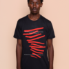 Camiseta preta collab Mostra + AMP 17ª edição