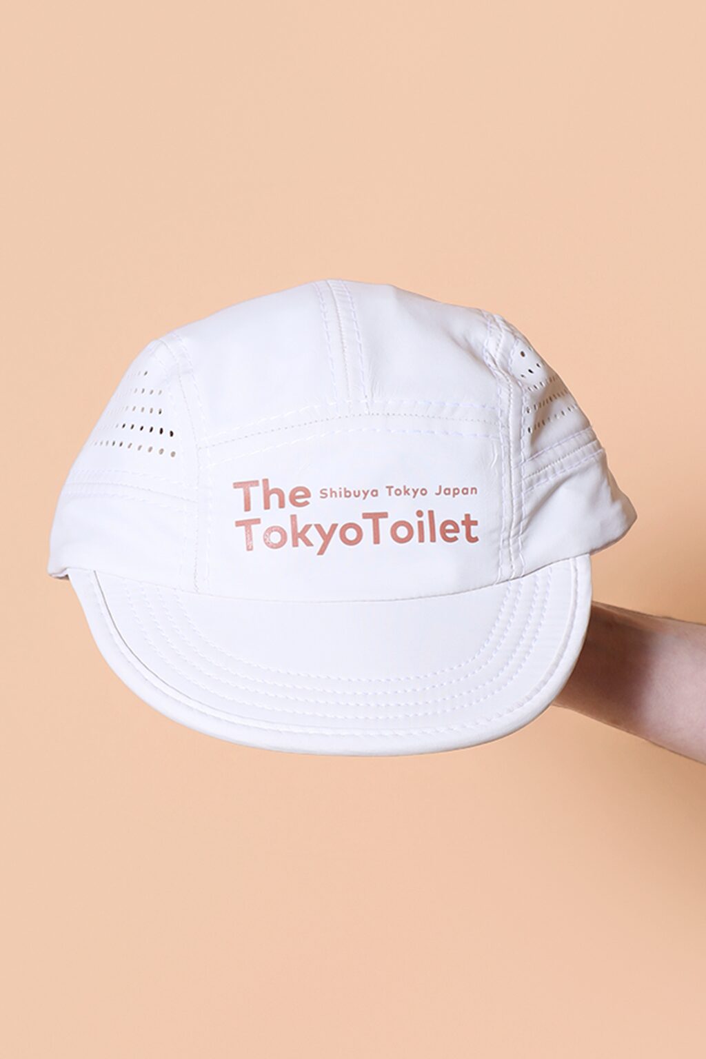 Boné five panel tactel off-white Tokyo Toilet