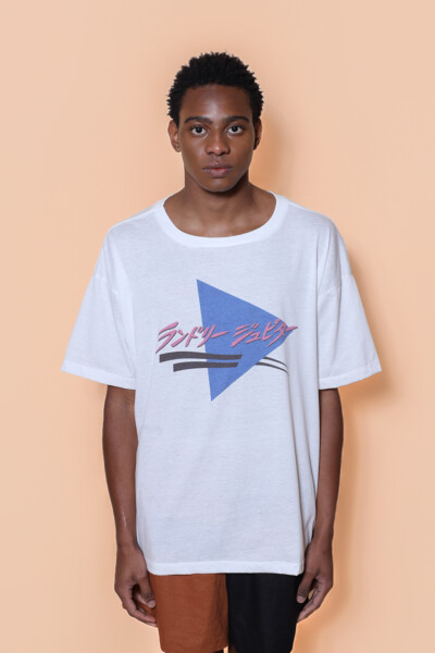 Camiseta oversize estampada Lavanderia Júpiter Vaporwave