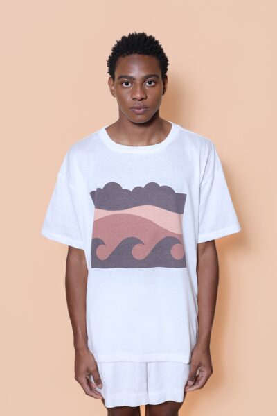 Camiseta oversize estampada Dunas
