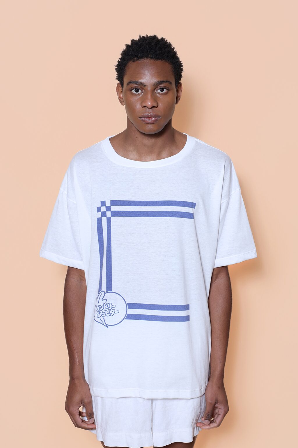 Camiseta oversize estampada Lavanderia Júpiter moldura