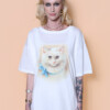 Camiseta oversize estampada Angorá