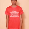 Camiseta vermelha estampada Dale